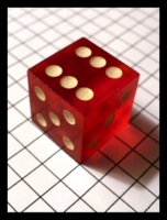 Dice : Dice - 6D - Precision Red Dice with White Pips oversized